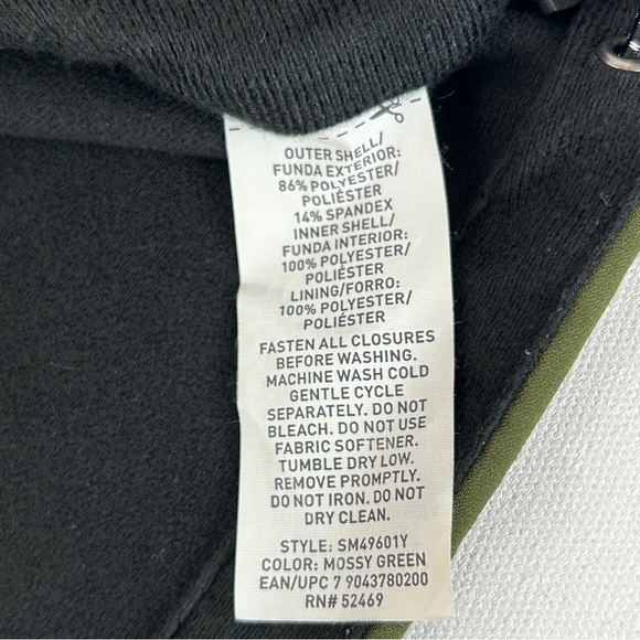 Swiss Tech Jacket Men's Fleece Olive Green Full Zip Size S - Picture 5 of 6